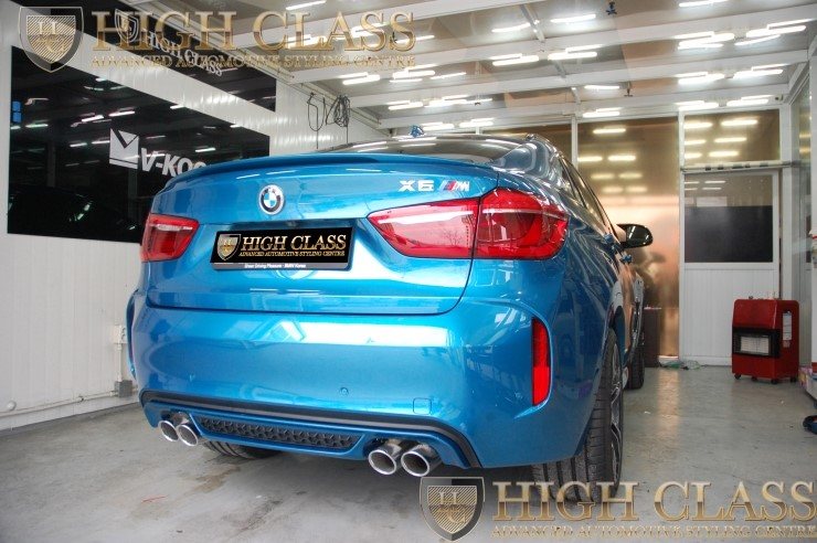 BMW X6M 창원 브이쿨썬팅 + 아이나비 QXD950 view + PPF 생활보호패키지 + PPF 라이트필름