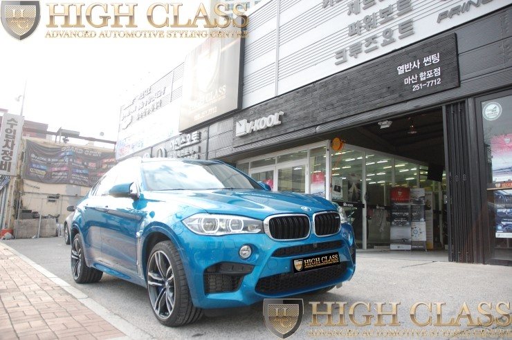 BMW X6M 창원 브이쿨썬팅 + 아이나비 QXD950 view + PPF 생활보호패키지 + PPF 라이트필름