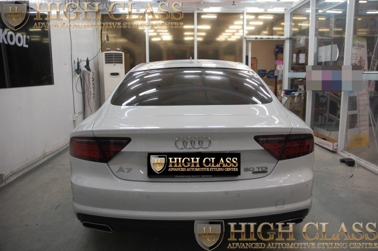 뉴 아우디 A7 50TDI 창원 루프스킨 시공 하이클라스에서 했어요 