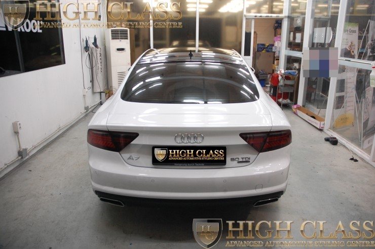 뉴 아우디 A7 50TDI 창원 루프스킨 시공 하이클라스에서 했어요 