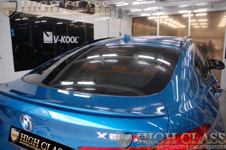 BMW X6M 최고급 열차단 썬팅필름 브이쿨 전측후 VK 70 시공 [창원 하이클라스]
