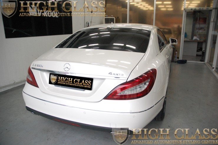 창원 브이쿨썬팅 전문대리점 하이클라스에서 벤츠 CLS350d 브이쿨썬팅 시공하고 현대웰슨 WS-6500FG 블랙박스도 장착했어요  