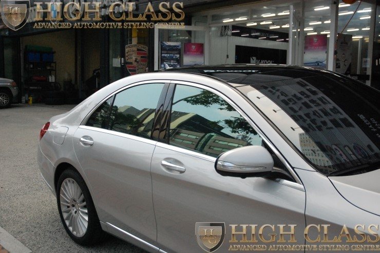 벤츠 S350d S클래스 썬팅계의 명품 브이쿨 썬팅 + 스마트한 블랙박스 아이나비 QXD950 view + 블랙박스 보조배터리 에코파워팩 [창원 하이클라스] 