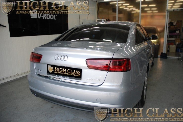 창원 썬팅 전문점에서 뉴 아우디 A6 브이쿨 시공 후 가성비 갑 블랙박스 장착 
