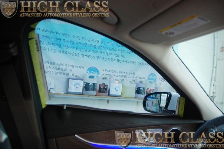 신형 벤츠 e300에 마산 썬팅 브이쿨 시공부터 아이나비 QXD950view 장착까지 한번에 !!