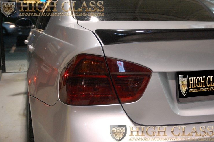 BMW 328i 창원라이트필름 PPF 테일램프 스모그색상으로 운전에 지장없이 업그레이드 