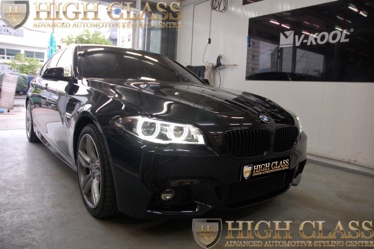 창원 썬팅 전문점 BMW 530d 잘하는곳에 브이쿨로 재시공 맡기니 달라요