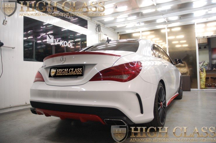 창원 카스킨 전문점에서 차량 전체 랩핑 한 벤츠 CLA45 AMG 전문점의 퀄리티는 이런것 !!