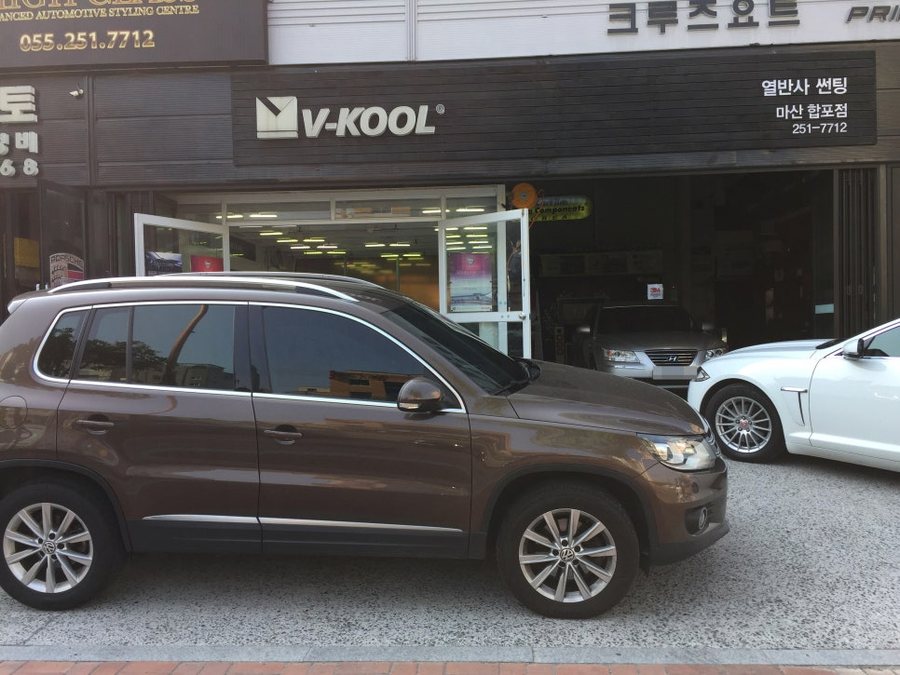 창원 레이노 썬팅 가격대비 뛰어난 열차단 성능 S5등급 폭스바겐 티구안 재시공