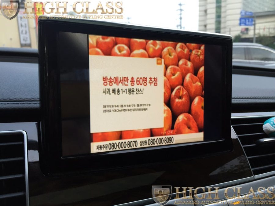창원 수입차 네비매립 아우디A8 네비게이션은 아이나비 X1 큐브가 제격