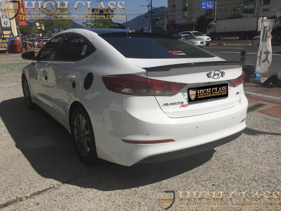 창원 랩핑 아반떼ad 튜닝 안개등 부분에 포인트줘요