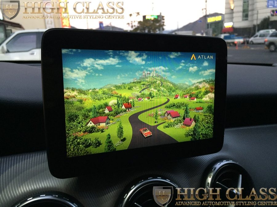 창원 네비매립 벤츠 GLA200d에 아틀란3D N링크2 시공