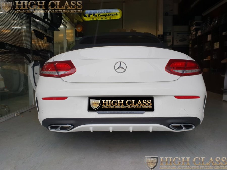 벤츠 카브리올레 C43 AMG 머플러팁