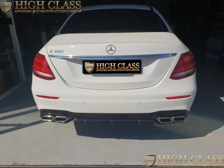 벤츠 E300 AMG 머플러팁 AMG 디퓨져 장착