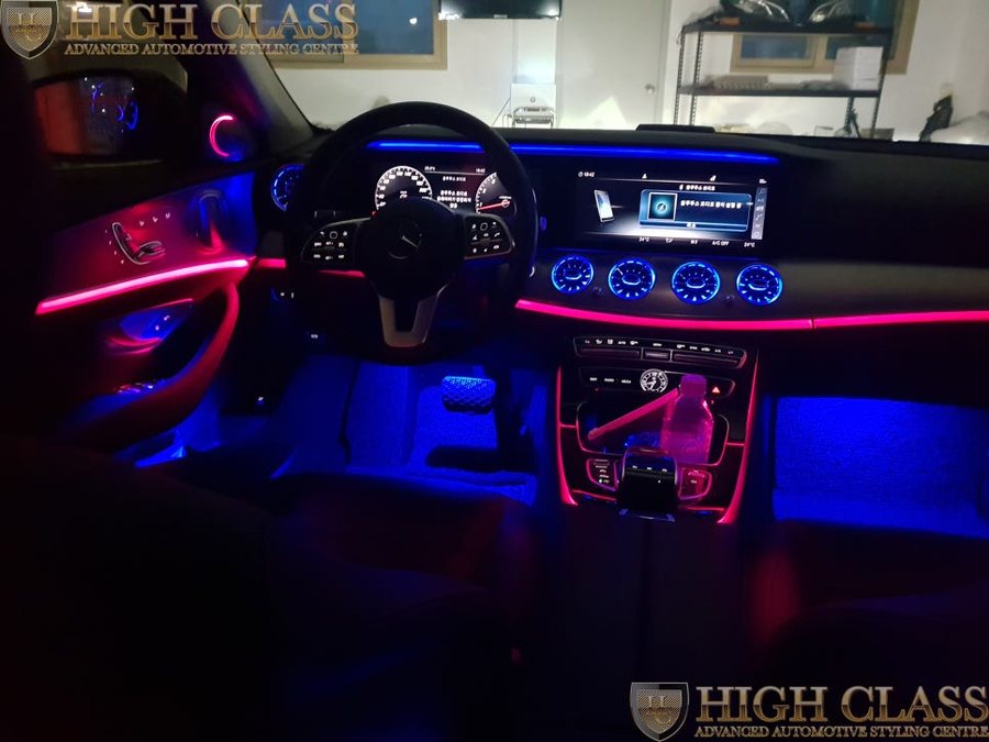 벤츠 E클래스 E300 중국산 부메스터가 장착된 차량에 하이클라스 송풍구 엠비언트