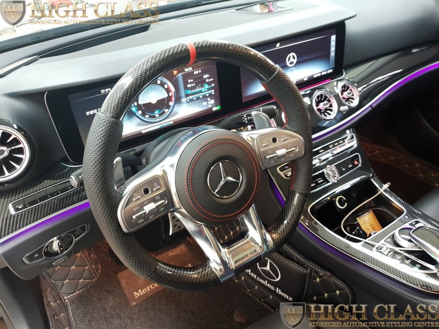 벤츠 E클래스 E300 전동센터스피커 및 AMG 신형카본핸들