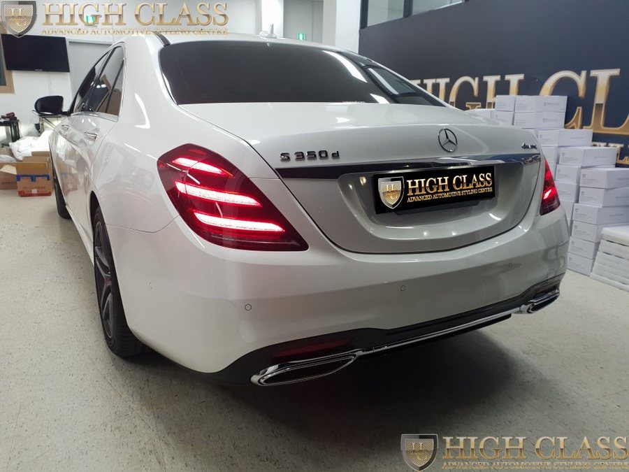 벤츠 S클래스 S350d 부메스터 빠진 옵션에 전동트위터 및 미드 커버