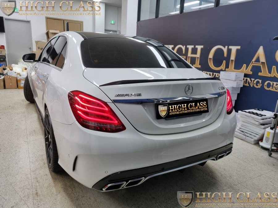 벤츠 C63 AMG 전동트위터 송풍구 대시보드 엠비언트 2열 열선시트