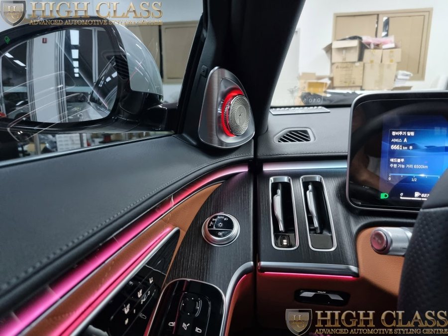 벤츠 S클래스 4D 부메스터 액티브 엠비언트 1:1 교체 깔끔한 화려함