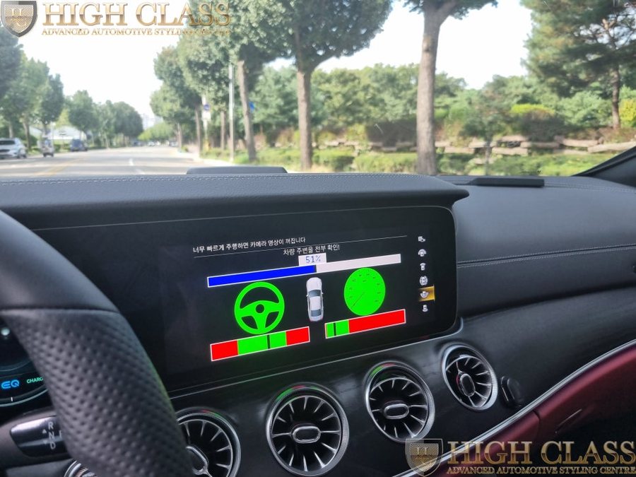 벤츠 CLS 페이스리프트 어라운드뷰 순정 다이아그릴 R버튼 시공완료