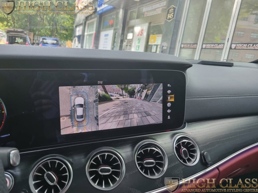 벤츠 CLS 페이스리프트 어라운드뷰 순정 다이아그릴 R버튼 시공완료