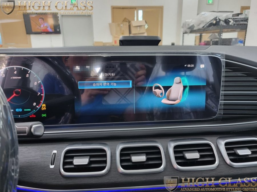 벤츠 GLE 450 메모리시트 버튼 생략된 신차옵션