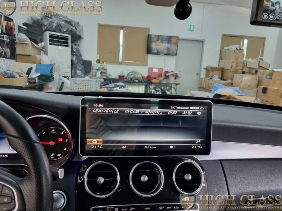 벤츠 C클래스 네비게이션 12.3 인치 모니터 M2C 200A PLUS