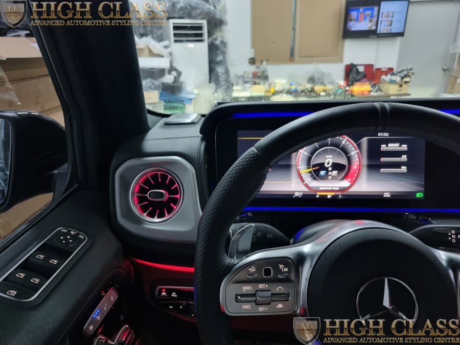 벤츠 G63 AMG 송풍구 엠비언트 순정 LED 활성화