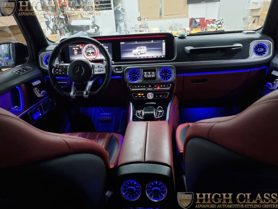 벤츠 G63 AMG 송풍구 엠비언트 순정 LED 활성화