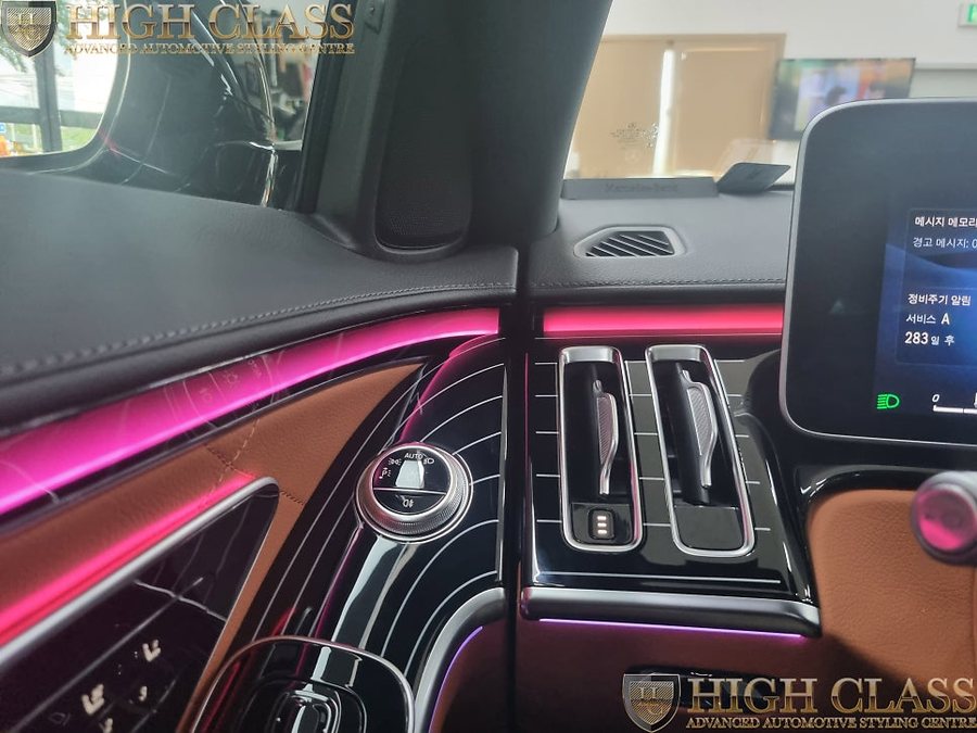 벤츠 S클래스 S580 롱바디 피아노트림 교체
