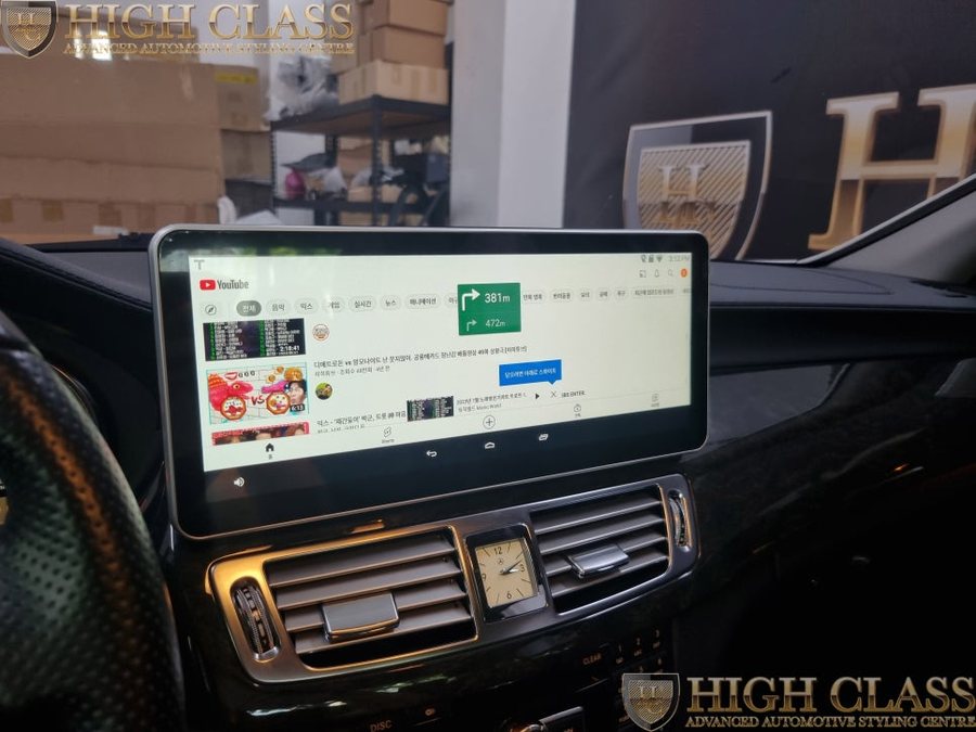 벤츠 W218 CLS 250 12.3 인치 모니터 + M2C 200A 안드로이드 네비