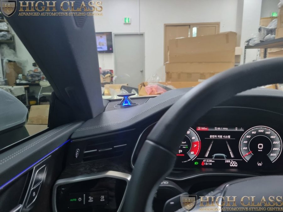 아우디 A7 55 TFSI 전동트위터 업다운 스피커 튜닝