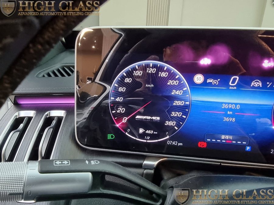 벤츠 S클래스 W223 디지털 레인 라이트, 멀티컬러 추가, AMG 계기판, 테일램프코딩 + 부메스터 작업