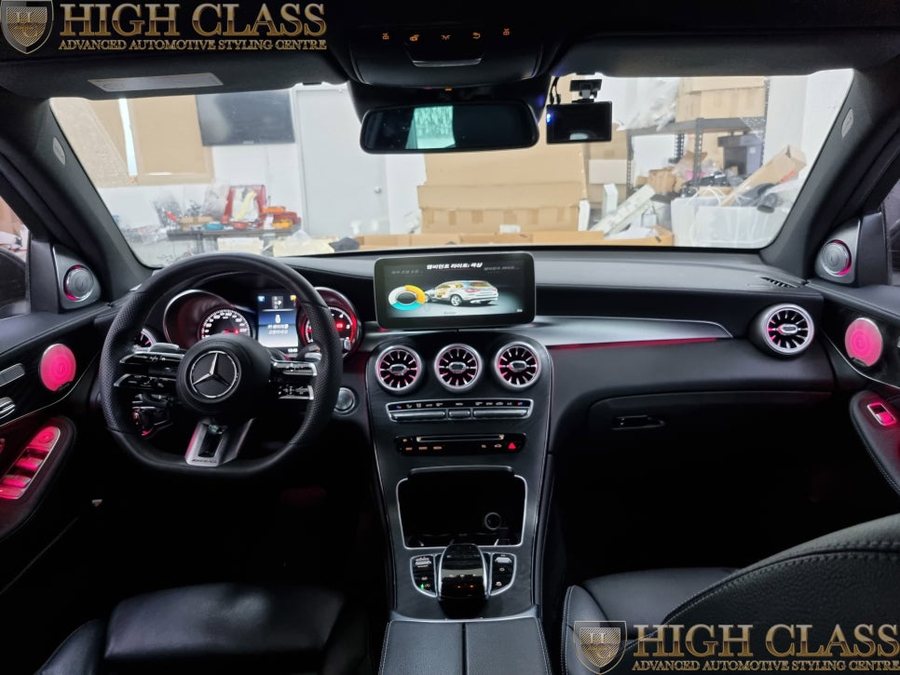 벤츠 GLC 220d 64색 구축, 전동트위터, 송풍구,대시보드, 미드레인지 엠비언트