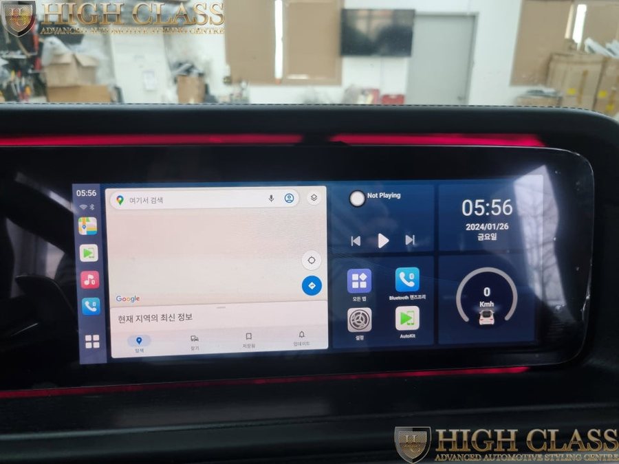 벤츠 G63 AMG 송풍구 엠비언트 + 에어터치 시공 커맨드 터치 가능!!