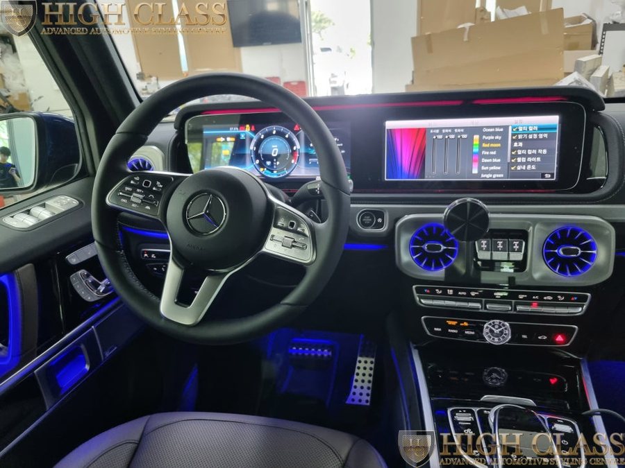 24년 벤츠 G400d 송풍구 엠비언트 순정 엠비언트가 장착되면 더 좋죠!!