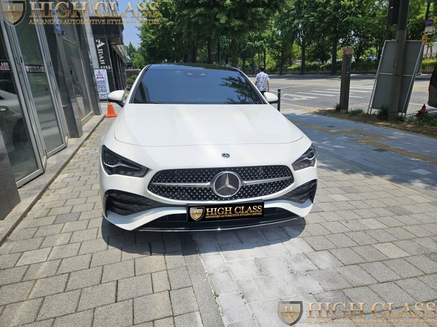벤츠 CLA 페이스리프트 순정 2열 송풍구 + 엠비언트, 광각미러 교체