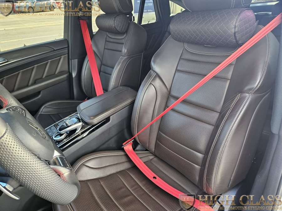 벤츠 GLE W166 레드 컬러 안전벨트 AMG 핸들열선
