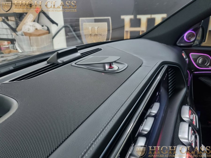 벤츠 GLE 송풍구, 시트백 라인 엠비언트 튜닝 대시보드 전동센터스피커
