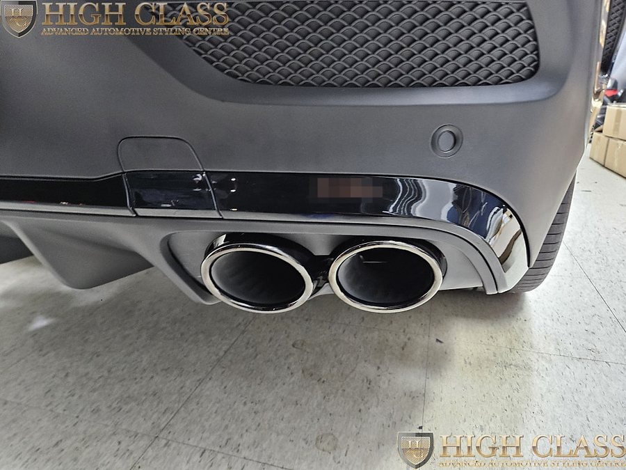 벤츠 GLE 53 AMG 블랙 디퓨저 머플러 팁 블랙 에디션