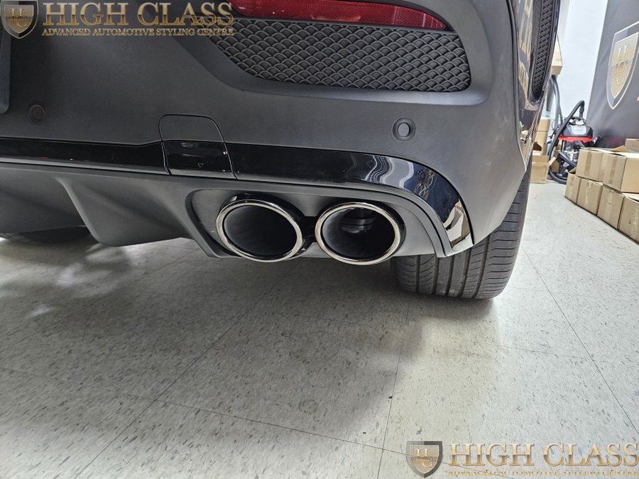 벤츠 GLE 53 AMG 블랙 디퓨저 머플러 팁 블랙 에디션