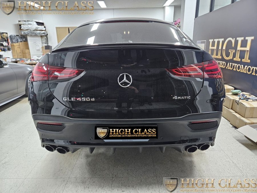 벤츠 GLE 53 AMG 블랙 디퓨저 머플러 팁 블랙 에디션