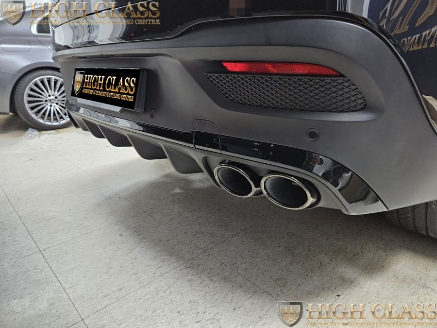 벤츠 GLE 53 AMG 블랙 디퓨저 머플러 팁 블랙 에디션