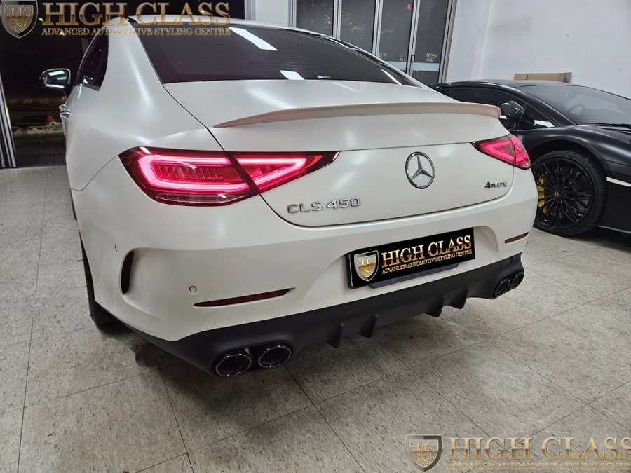 벤츠 CLS 블랙 디퓨저 머플러 팁 교체를 통해 53 AMG 감성