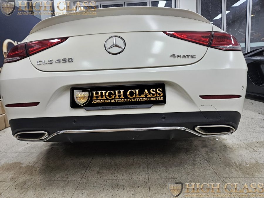 벤츠 CLS 블랙 디퓨저 머플러 팁 교체를 통해 53 AMG 감성