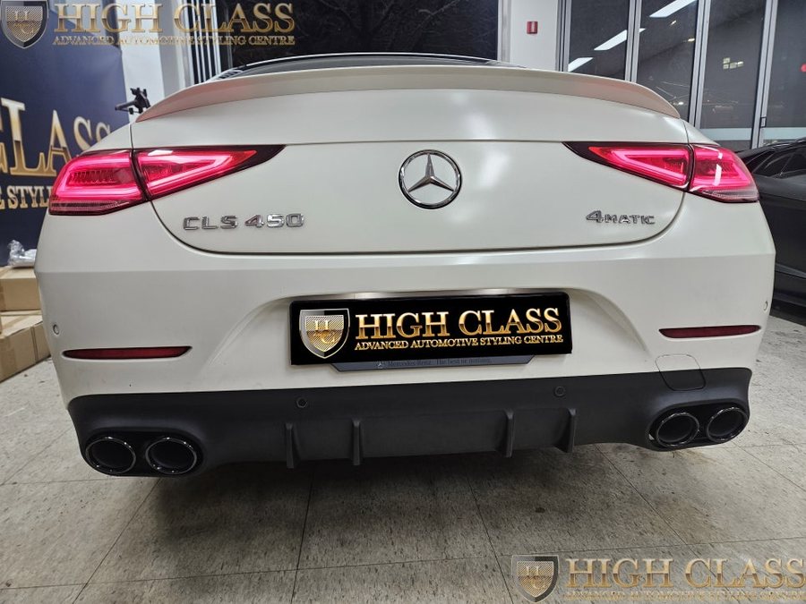 벤츠 CLS 블랙 디퓨저 머플러 팁 교체를 통해 53 AMG 감성