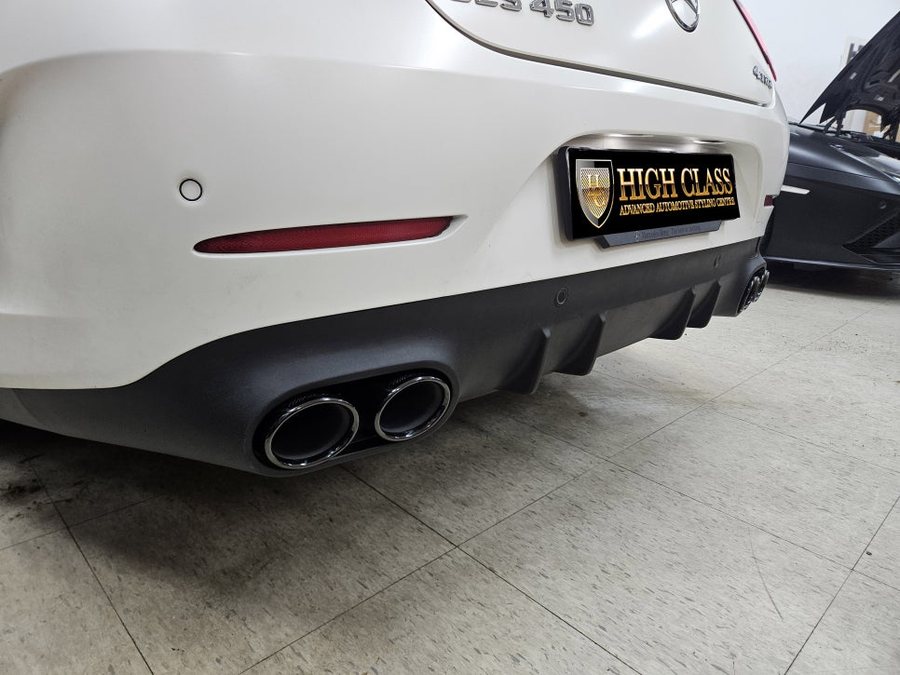 벤츠 CLS 블랙 디퓨저 머플러 팁 교체를 통해 53 AMG 감성