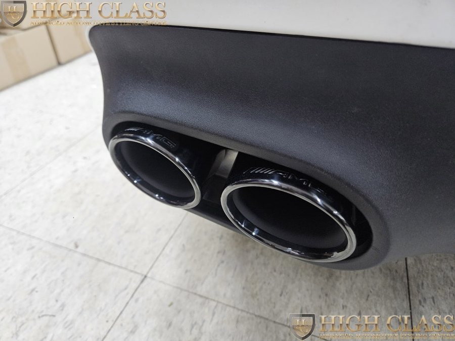 벤츠 CLS 블랙 디퓨저 머플러 팁 교체를 통해 53 AMG 감성