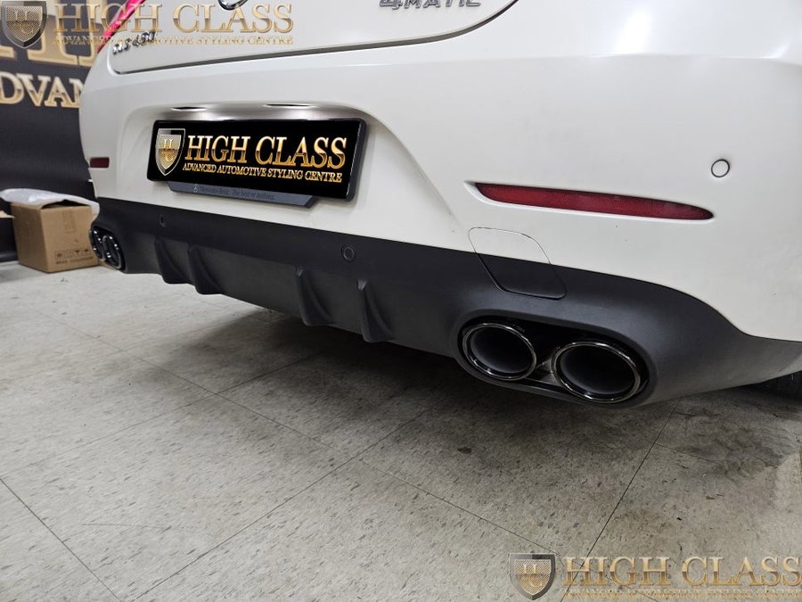 벤츠 CLS 블랙 디퓨저 머플러 팁 교체를 통해 53 AMG 감성