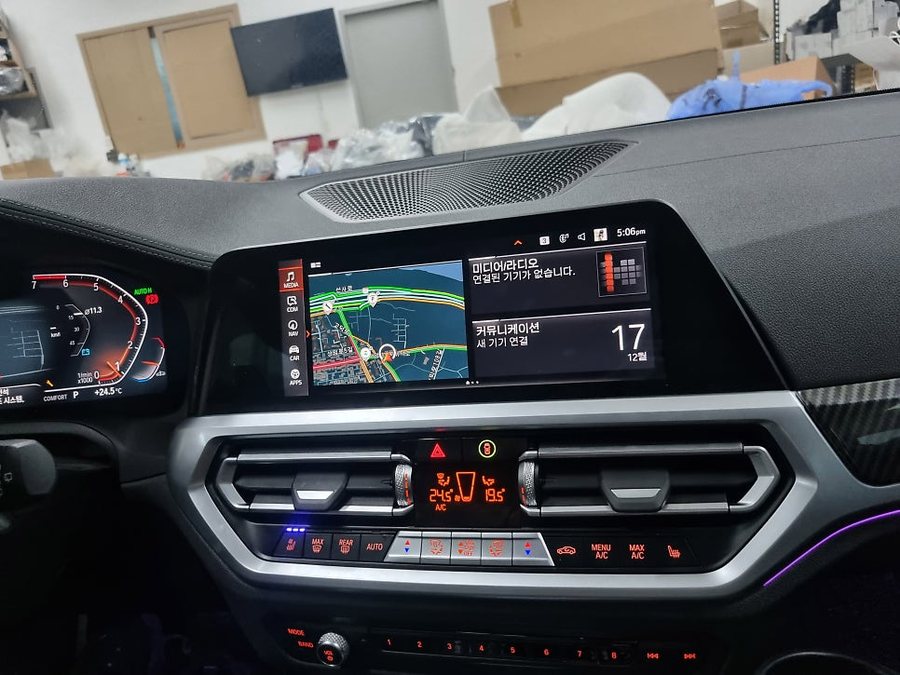 BMW G20 3시리즈 통풍시트 쿨링 버튼도 순정형으로 시공